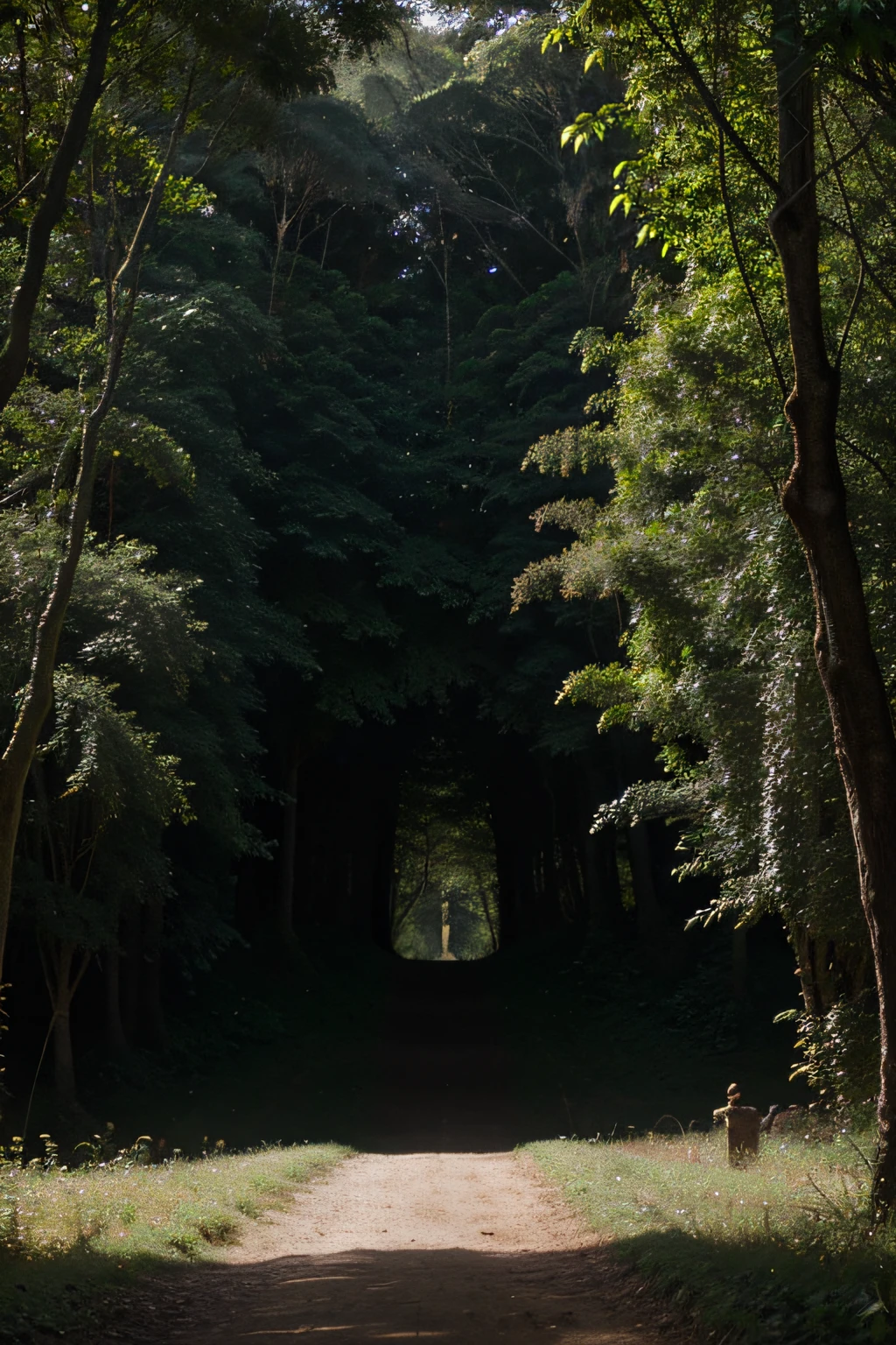 UMA PESSOA PERDIDA NO LABIRINTO DA FLORESTA OBSCURA