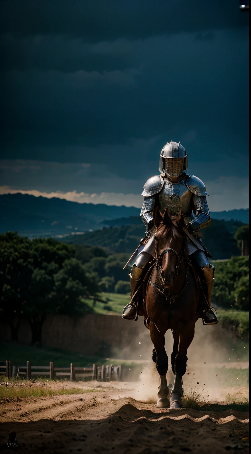 a brave knight a horse on the battlefield,photorealistic,8k,natural lightine,hdr hight resolution,shoton imax laser,intricate details,