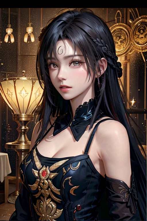 (masterpiece、top-quality、top-quality、Official art、Beautifully Aesthetic:1.2)、(1girl in)、Extreme details、colourfull、highestdetailed、Official art、Unity 8k壁纸、ultra-detailliert、Beautifully Aesthetic、Beautiful fece、masterpiece、top-quality、(Zentangle、a Mandala、Tangles、Entanglement)、Holy Light、Gold leaf art、glitter drawing、PerfectNwsjMajmagic、(shorth hair:1.5)、(Beautiful hairstyle:1.4)