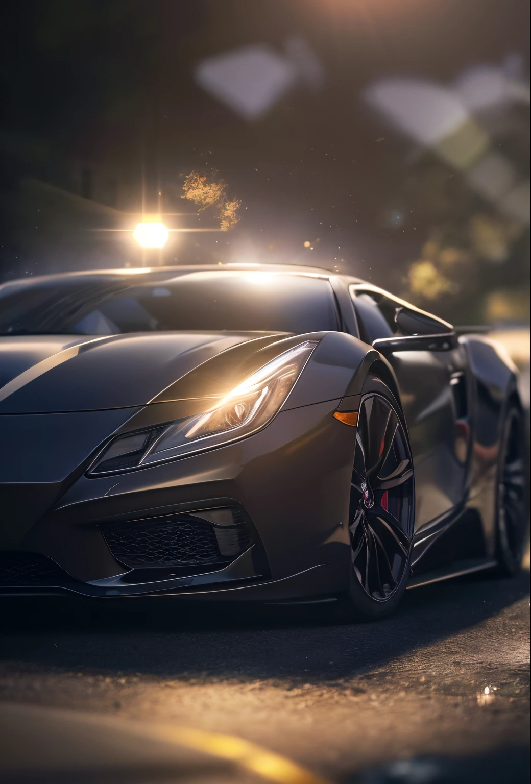 masterpiece,best quality, depth of field, (close-up:1.3), lens flare, cinematic lighting, absurdres,
car, car light,