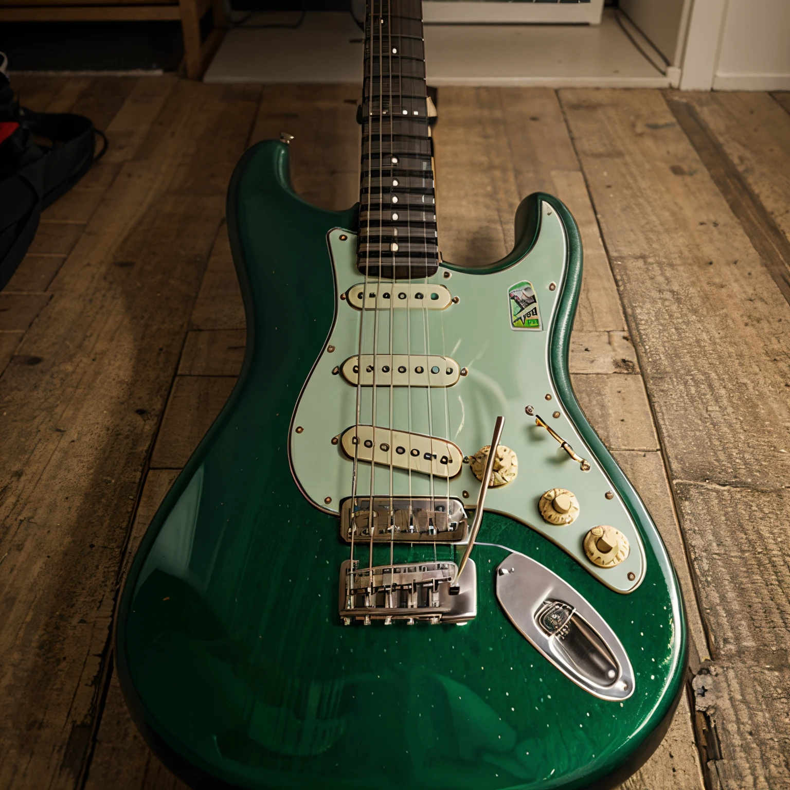 Green Fender Stratocaster