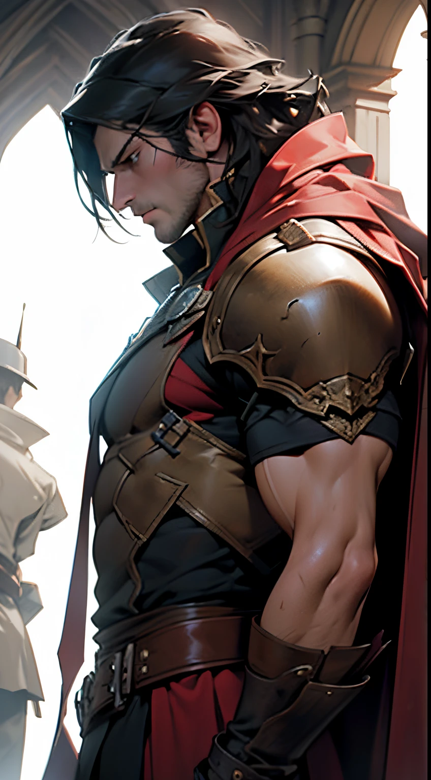 The legendary Castlevania War Battle: Lords of Shadow in a dynamic work. Illustrer le choc des forces surnaturelles, The value of the hero, and the impending darkness enveloping the battlefield. Let the art convey the raw emotions and intricate details of that pivotal moment in the hyper realistic super detailed super detailed game sharp details high resolution