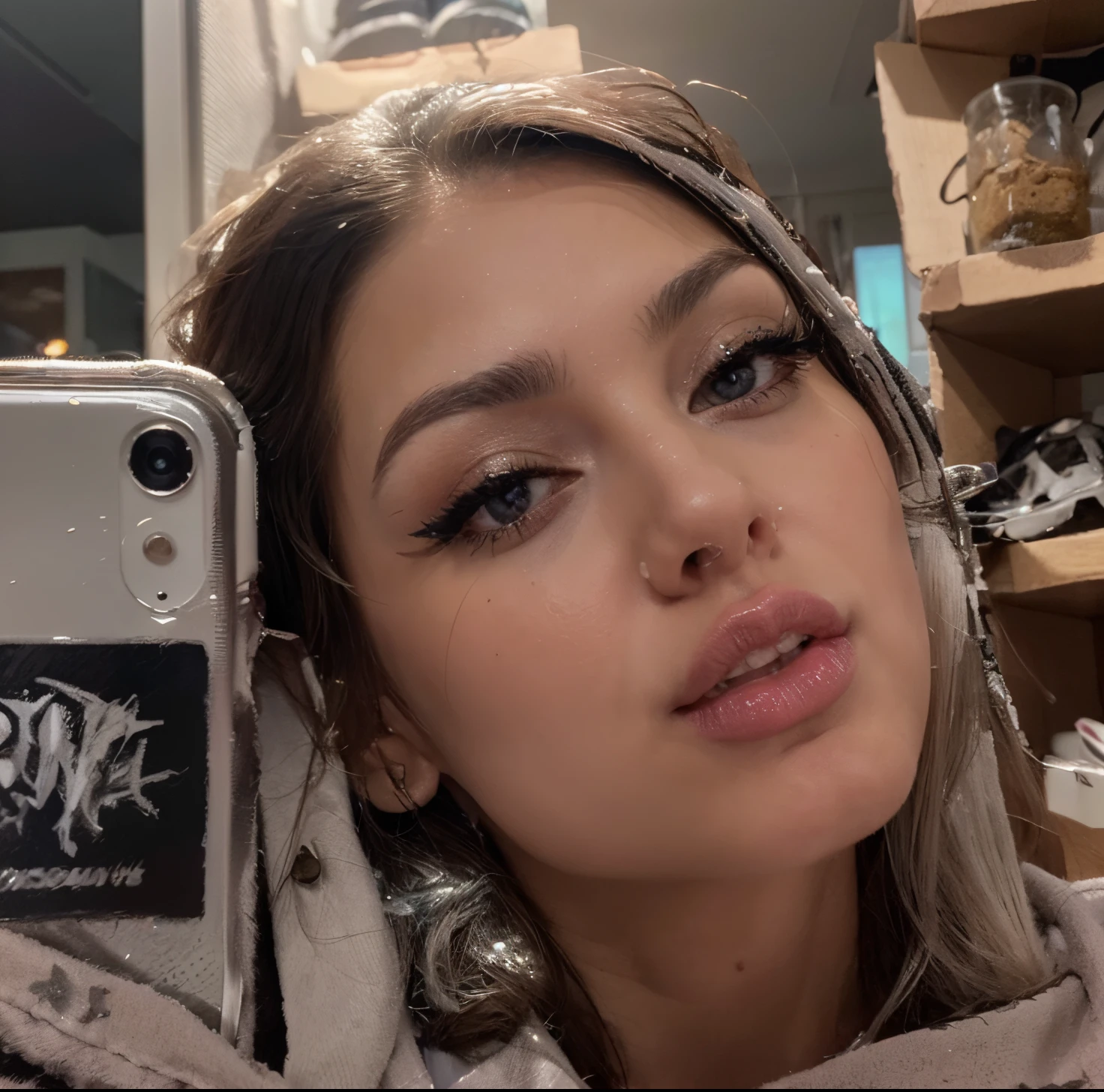 Arafed woman with blue hair., Portrait of Vanessa Rhd, braided hair, 2 4 year old female model, 18 years, Violet Myers, Angelina Stroganova, bella poarch, anastasia ovchinnikova, Instagram Template, Kailee Mandel, taken in the early 2020s