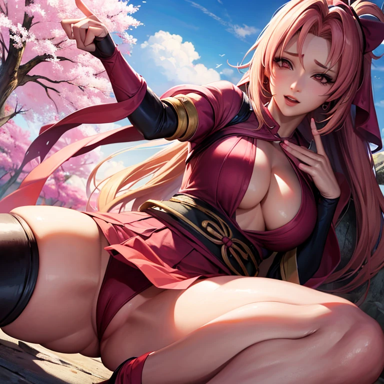 Sakura chupando teta a tsunade