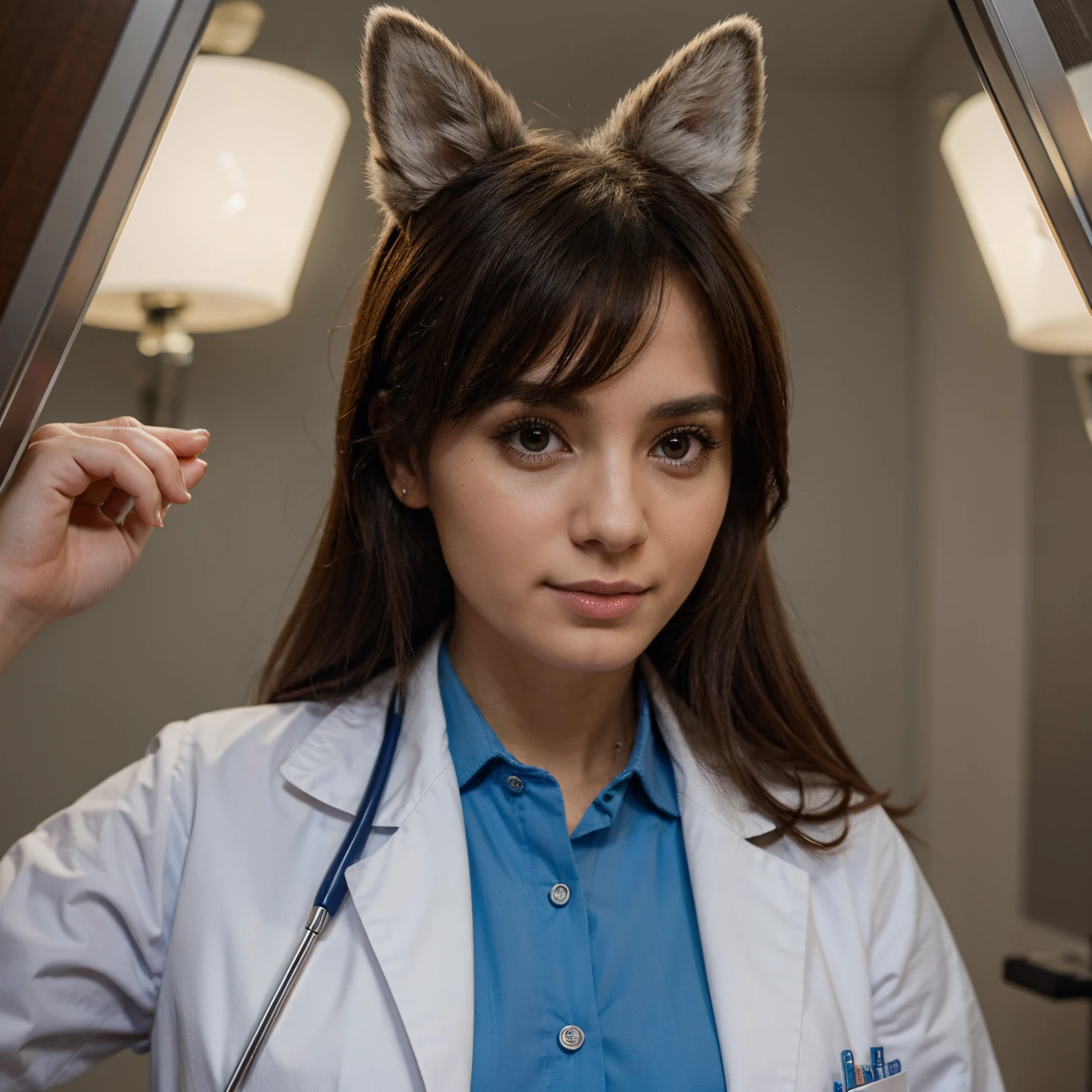 Cute animal as a doctor for March