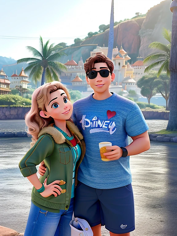 Casal feliz igual filme da Disney amor