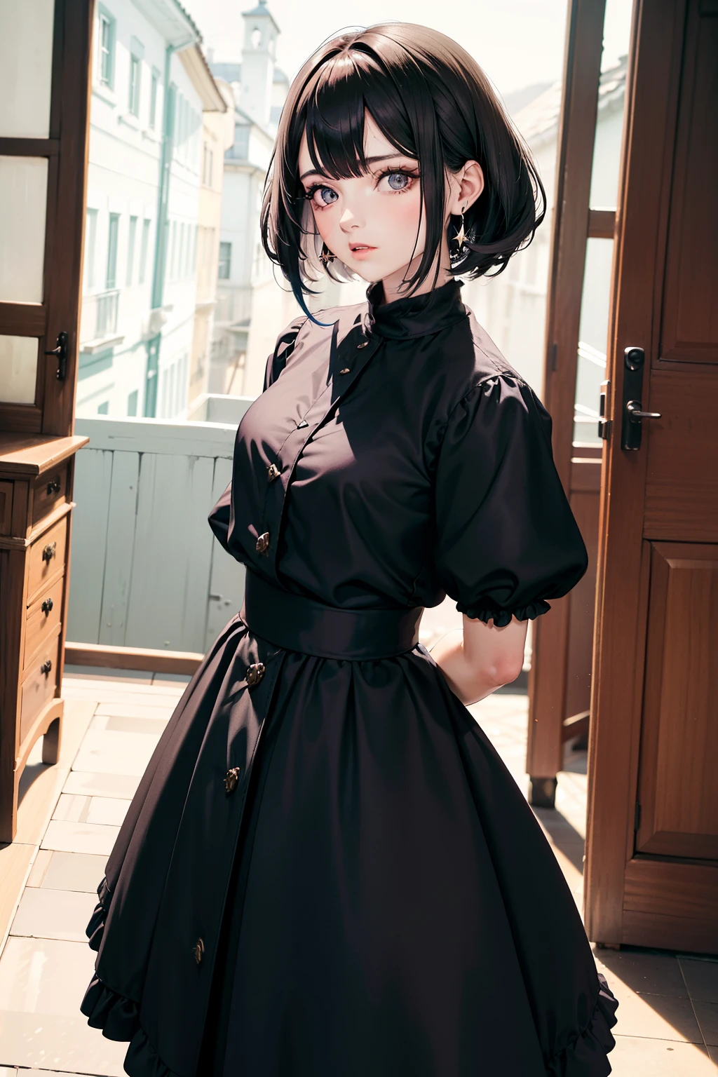((master part, best quality)), (1girl), (sozinho), (Foco Feminino), (Ahoge, cabelo loiro Azul, cabelos longos), olhos preto, ((camisa branca), (camisa abotoada)), ((black skirt), (Saia Curta)), Standing, fundo branco, arms behind back, (Asas de morcego na cintura), (chifres de ovelha), olhos tristes, cold facial expression, Olhar frio, pale skin, color graded, dark illustration, Qualidade extrema, radiante, extremamente detalhado, Rosto ultra-detalhado, Ultra HD 8K, ultra digitalidade, mythic, dark lightning, olhos sonolentos, detailed hands, detalhes finos, Divindade de cabelos loiros cinzas, cabelos grisalhos, menina com cabelo loiro cinza, negar:automata inspired, negar : automata inspired, Meninas da linha de frente cg, cabelos grisalhos, cinza menina do cabelo loiro, menina de cabelo grisalho perfeito