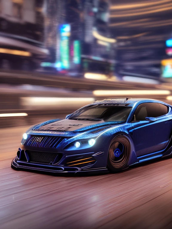 sport car,tuned, motion, (at night:2) (motion blur:1. 3), movie action scene, (Need for Speed:1. 1), wet reflection, racing game, (cityscape in background:1. 5), (detailed stunning environment:1.5), moody dark atmosphere, neon underground aesthetics, (sci-fi), cyberpunk, blade runner, cinematic, cover art, (low front angle),intricate, (highly detailed:1.5), digital painting, digital art, artstation, concept art,(color contrast:1. 1), (Wide lens:1.5),best quality masterpiece, (photorealistic:1.5), sharp focus, 8k, HDR, shallow depth of field, broad light, high contrast, light sparkles, chromatic, sharp focus,transparent,(clear photo:1.5)