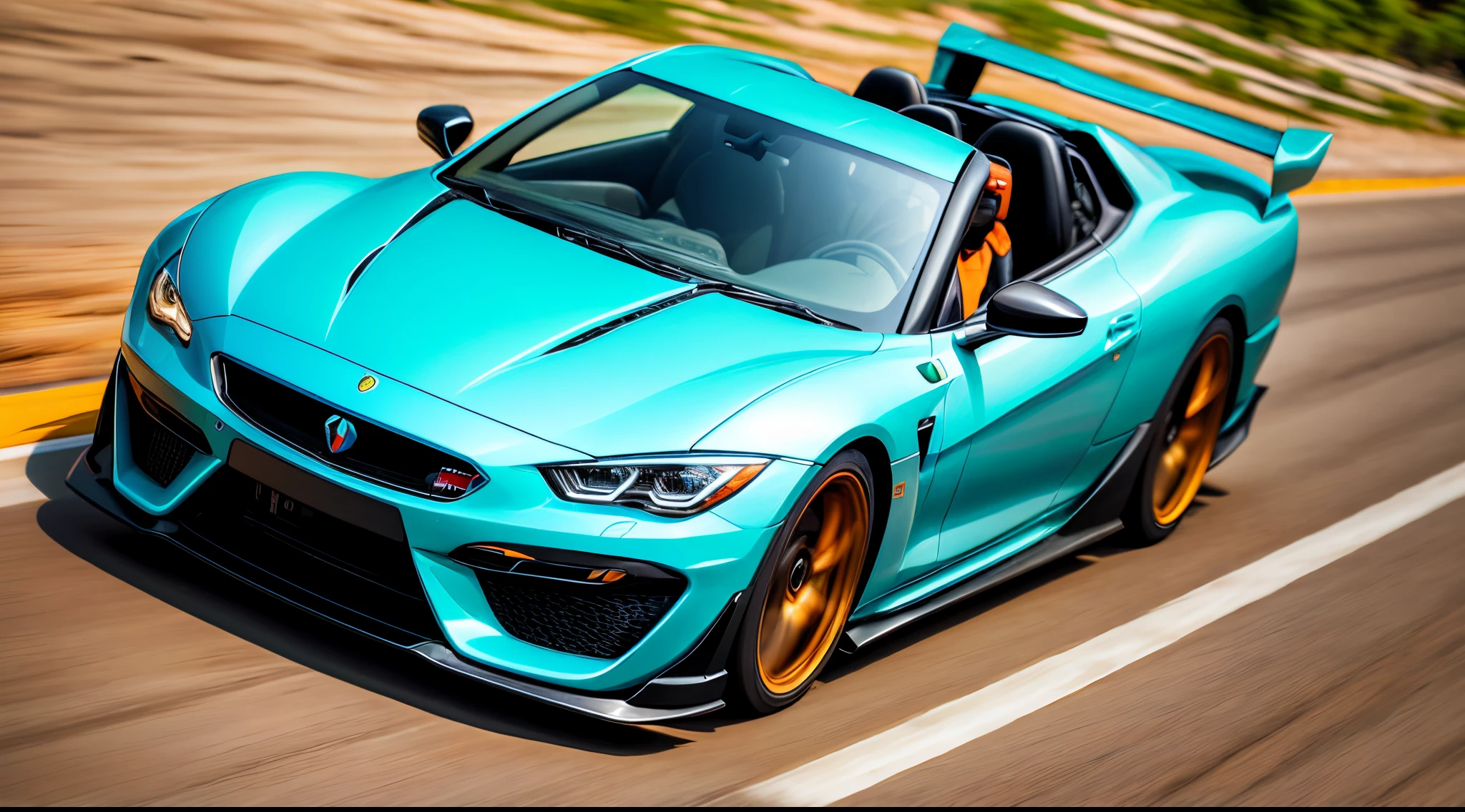 (best quality,alta velocidade:1.2),carro moderno,Dynamic,estilo anime,circunstanciado