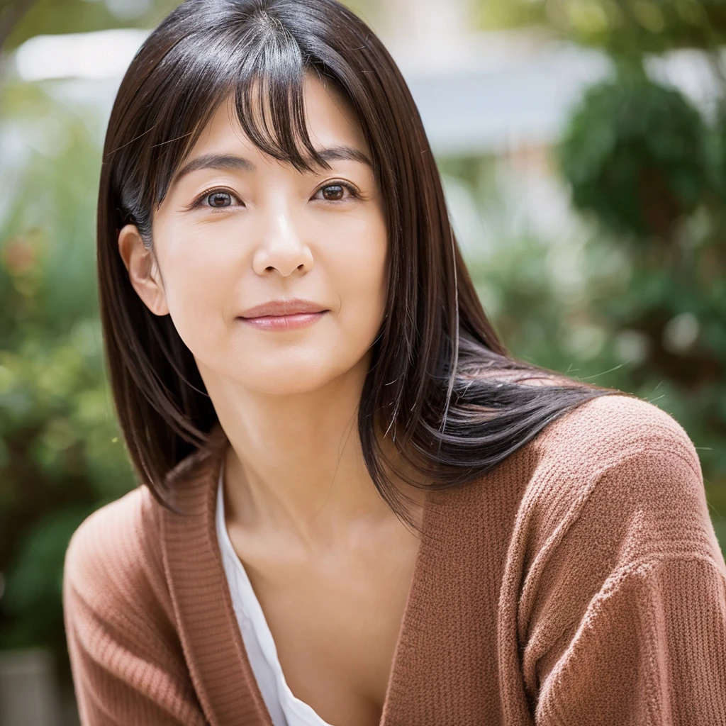 A Japanese woman in her 40s、（Beautiful mature Japanese woman:1.5）