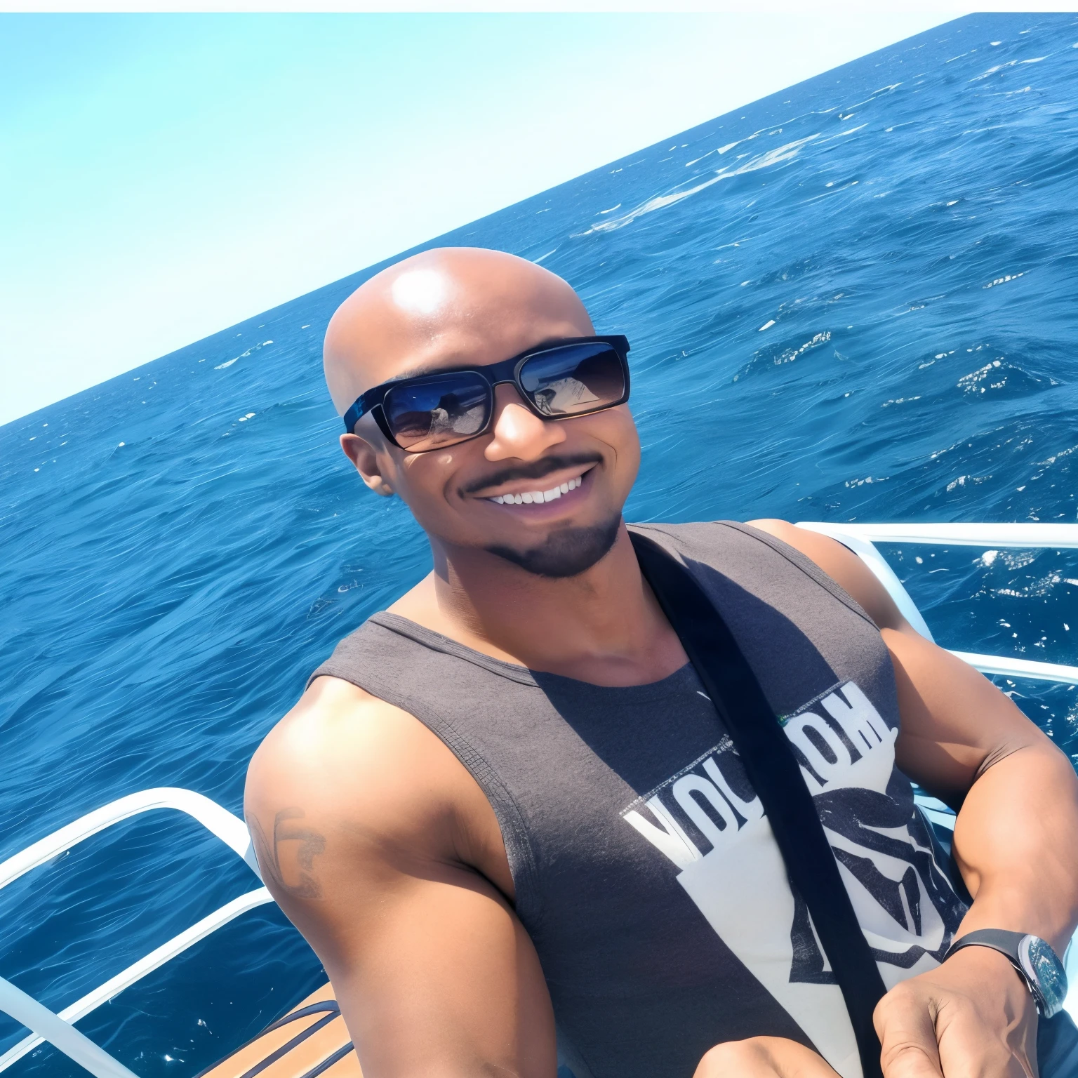 Il ya un hombre que se tempt sur un bateau dans l'eau, on the ocean, sur la mer, on the ocean water, in the middle of the ocean!!!!!, ocean in the background, ocean in the background, Photo de vacances, sur un bateau, Un homme de 26 ans sur un voilier, Photo de profil, Photo de profil, 3 2 ans