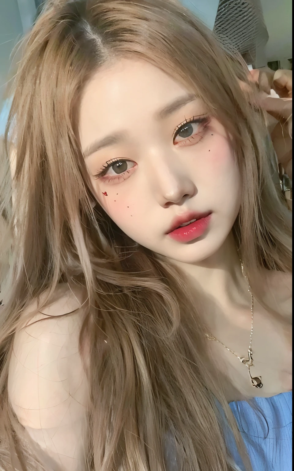 1 child, handsome boy, cabello negro, Cabello de coma, Pelo de coma en la frente, Cabello coreano, Estilo callejero, Sudadera con capucha morada, brillante, ojos rojos, Mirando al espectador, Parte superior del cuerpo, face shy