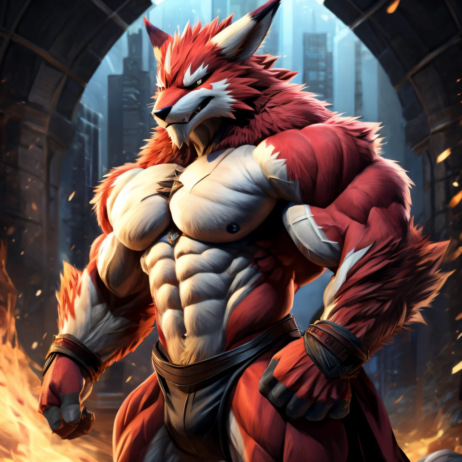 muscle BODY、Machgaogamon