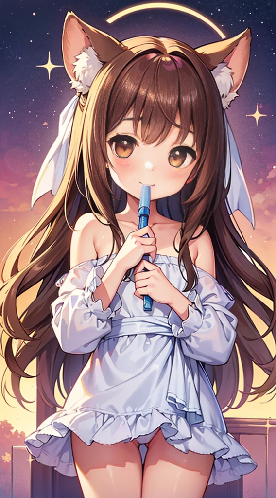 (Unclothed,)naked,(Best Quality,hight resolution) A cute girl with fluffy ears and pastel colored fur、standing in front of a vibrant background, Wrapped in a gentle crayon-like texture. She has long, Brown hair and beautiful brown eyes sparkle with warmth and curiosity.. her hair cascades in soft waves, framing her adorable face. The girl exudes an aura of serenity and confidence, tilt your head slightly、with a gentle smile. she is ite size, Adds to her charm and innocence. The whole scene is wrapped in softness, Warm lighting, Highlighting the warm tones of her fur and hair. Pastel colors dominate the scene、Creates a dreamy atmosphere, It's like the girl is in a world straight out of a fairy tale.. The artwork is a masterpiece, Highly detailed lines and intricate textures that bring your characters to life. A combination of cuteness for girls, Pastel color palette, Eta、Texture like crayon、Gives the artwork a unique and whimsical style.