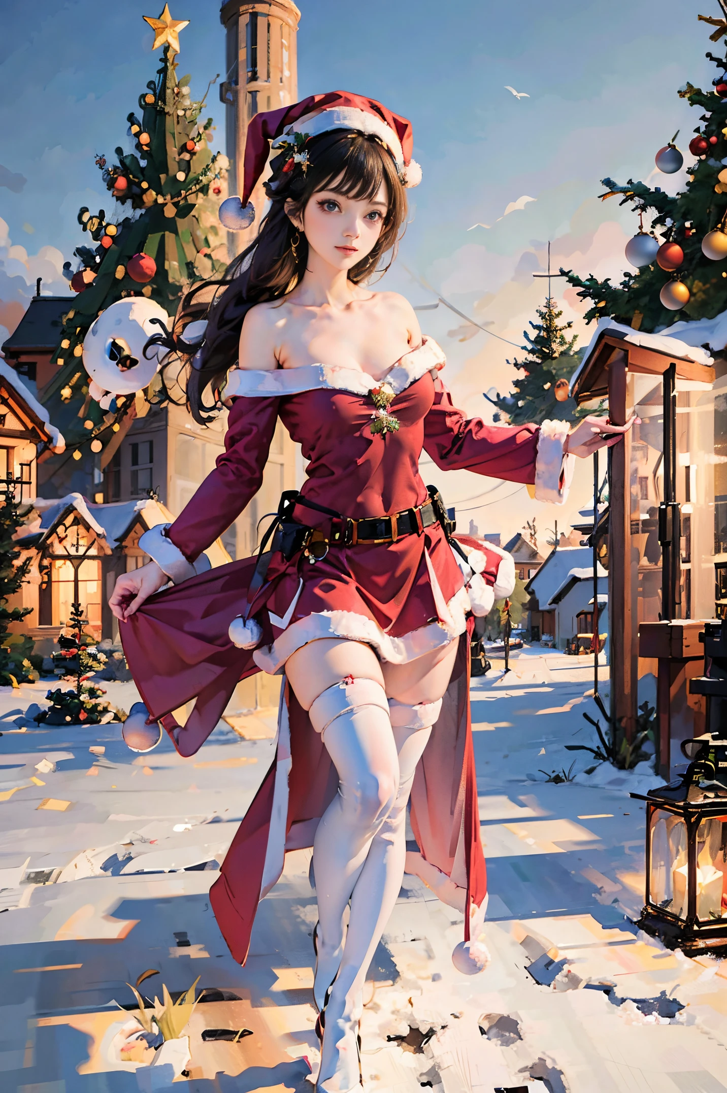 Christmas scene , Christmas costumes