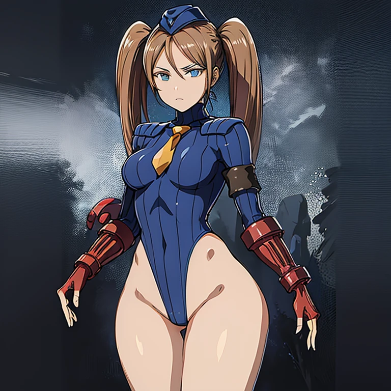 ultra-detailed, Explicit, Beautiful body, Beautiful Nose, Beautiful character design, perfect eyes, perfect face, ultra highres, 4K, beautiful legs, perfect legs, Nice hands, Perfect hand, Masterpiece, Best Quality, Highly detailed, illustration, absurdres, street fighter, doll suit, shadaloo doll, dollsuit, girls, multiple girls, expressionless, blank eyes, looking at viewer, red gloves, emotionless, black latex, corrution, mind control, female combatant, full body, hypnotized, unhappy trance, full body suit, ribbed bodysuit, both arms at side, stand up straight, obey, perfect female body, extremely glossy latex, hypnosis, hypnoLora, empty eyes, Mind control device, poses, submissive_pose, Slave, hat, necktie, stand up straight, standing, standing at attention, belt, latex, ribbed bodysuit, wide hip, thicc, a curvy body, garter belt, fighting stance, anne_sieber, long hair, twintails, hairband, brown hair, blue eyes, Boarding School Juliet