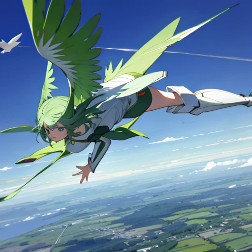 Flying through the air