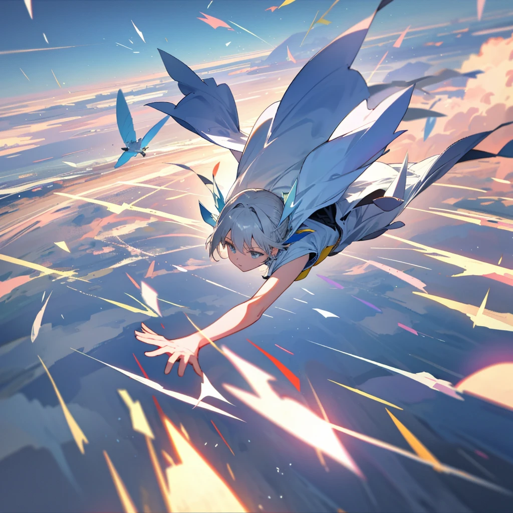 Flying through the air