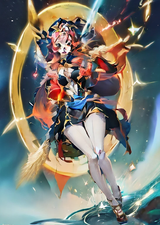 Anime girl with long red hair and a sword in her hand, Ayaka Genshin Impact, cushart krenz key art feminine, ayaka game genshin impact, anime goddess, keqing from genshin impact, GenshinImpact, Nami, Genshin, Detailed key anime art, cyarine, goddess of lightning, Rin