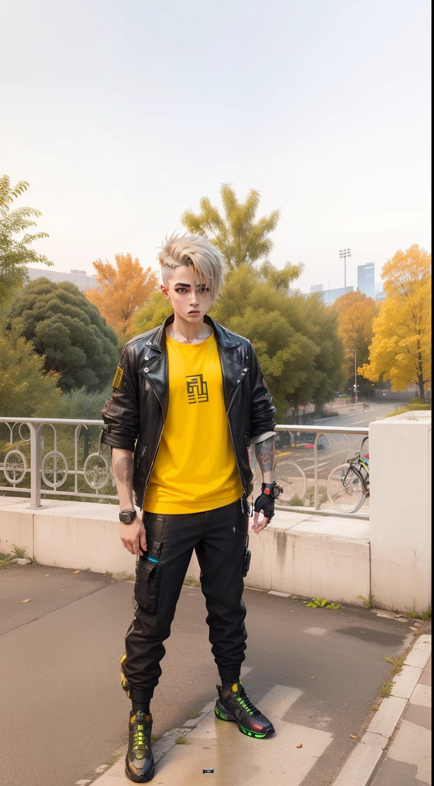 cyberpunk,smartboy,lighting realistic background,8k,v4,black shoes