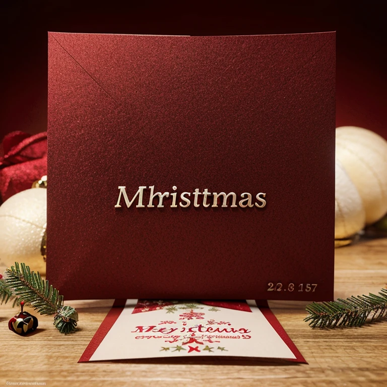 A realistic Christmas card with no text