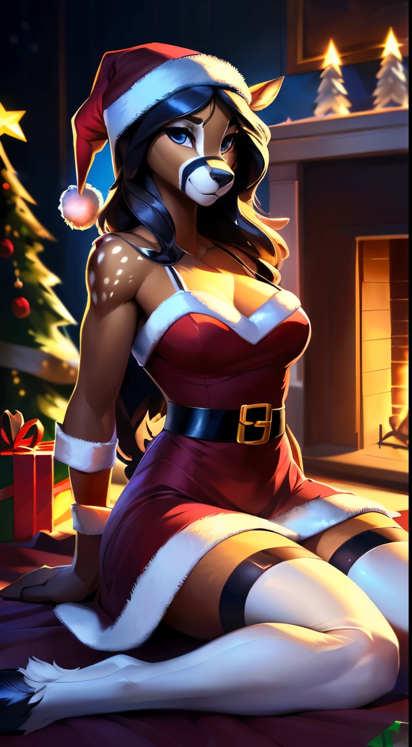 uploaded on e621, by Pixelsketcher, by Bayard Wu, by Thomas Benjamin Kennington, by Einshelm, solo anthro, ((Portrait)), ((christmas sweater)), (legwear, sexy lingerie), ((mouth open)), (detailed Bonifasko lighting), Nature Goddess, (Detailed fur), (detailed skin), (Cinematic lighting), ((Detailed background)), (half body shadow), [Backlighting], [crepuscular ray], [Detailed ambient light], [gray natural lighting], [ambient light on the belly], (higher wildlife feral detail), [explict content], [sharp-focus], (Questionable content), (shaded), ((Masterpiece), Long straight hair, Average Breasts, pectoral muscles, Fluffy elegant cat, snow leopard, milf cat, fluffy fur, fluffy tights, fluffy breasts, Wavethesallow Face, furry fantasy art, anthro art, commission for high res, Furry art, pov furry art, Sakimichan is beautiful, Masterpiece, Best Quality, Detailed image, Bright colors, Detailed Face, perfect lighting, Perfect shadows, Perfect eyes, focus on girl, flawless face, gorgeous body, Hourglass body, shiny body, feet focus, Girl Lan, Fluffy, fluffy woman, Body fur, Animal nose, muzzle, gaze at the viewer, half closed eyes, 1girl, full body, (Masterpiece:1.2), (Best Quality:1.2), (illustartion:1.2), (Cinematic lighting:1.3), Detailed fur, Balanced coloring, Global Illumination, Ray Tracing, good lighting, (long snow leopard tail, fluffy tail), Furry, anthro, big butt, showing hips, (attractive body:1.5), sexy body, looking a viewer, seductive gaze, thick-thighs, fit body, Best Stockings, Suggested Pose, in front of the fireplace, cozy wooden room, lying on the carpet, basking in a cup of cocoa