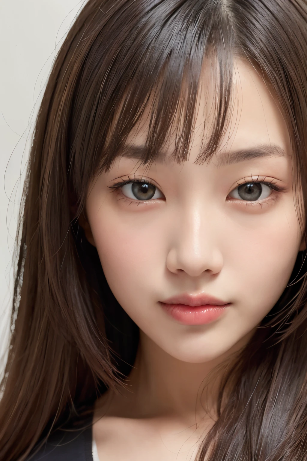 ((best quality)), ((masterpiece)), (detailed), perfect face,((Asian)),(beautiful),looking strait, head to shoulders, body strait, close up