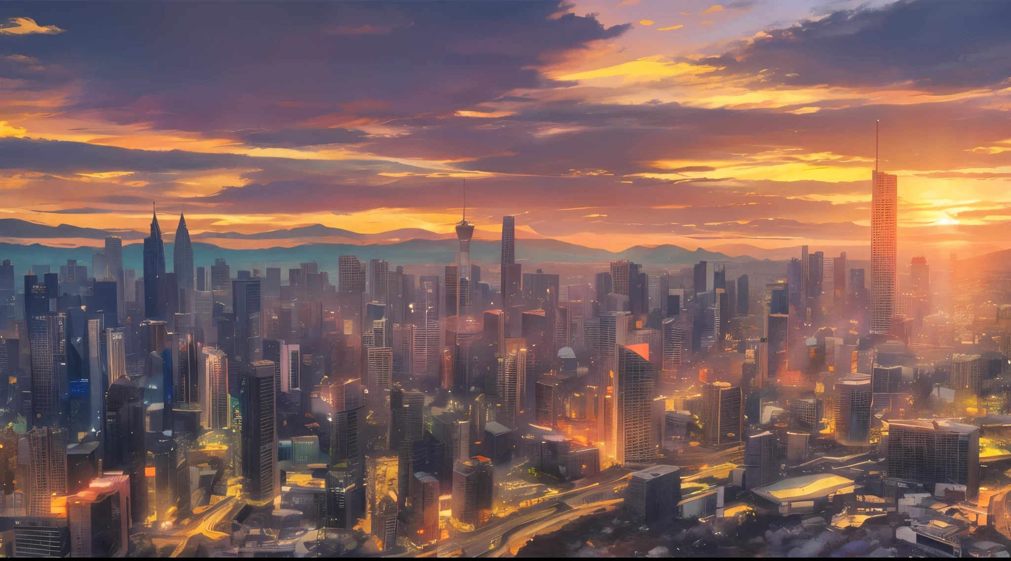 Scenery , City , Snowing , Winter Season , Sky , Day , shooting stars in the sky , Sun , Breeze