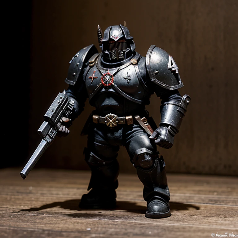 A black Templar from warhammer 40K but a midget