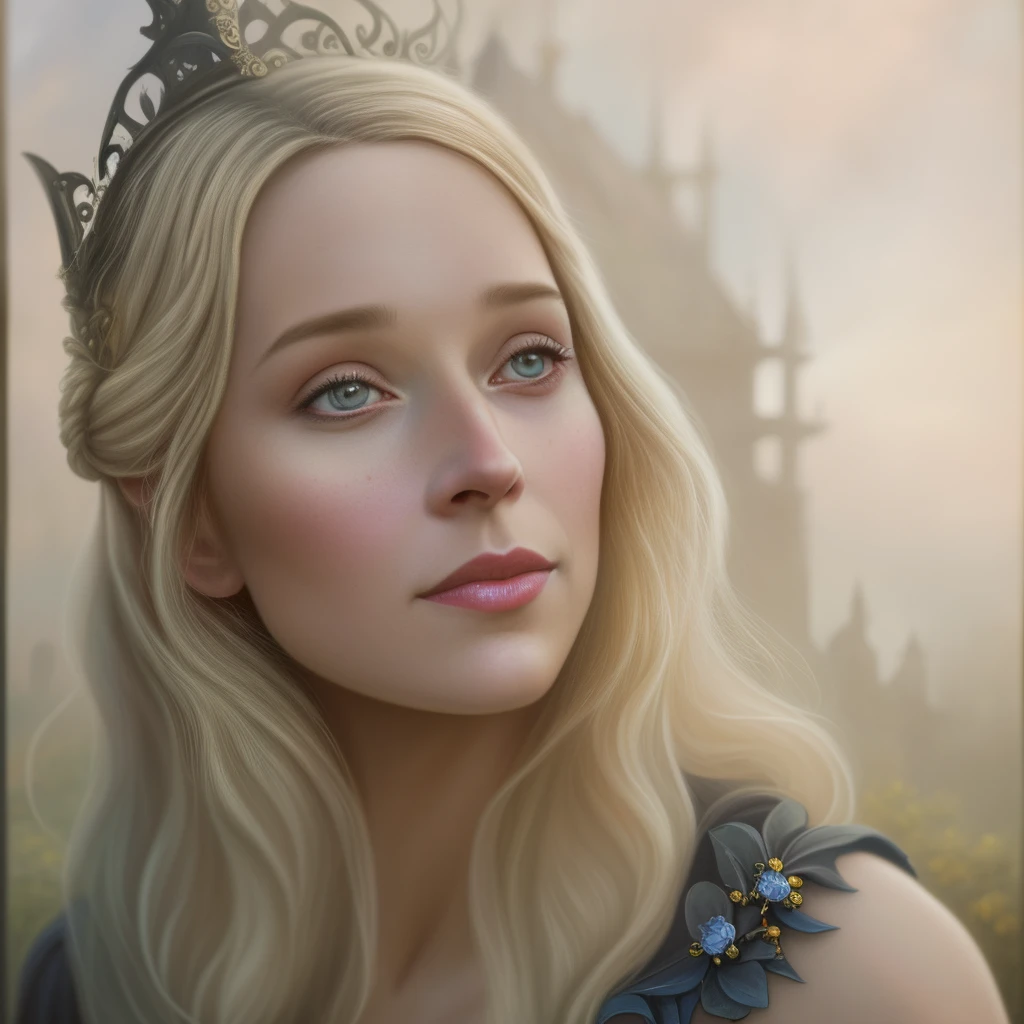 a painting, depicting a couple hugging, dressed in medieval clothes, magali villeneuve', Darius Zawadzki and Tom Bagshaw, Neil Gleien, Magali Villeneuve, inspired by Magali Villeneuve, Abaddon and Magali Villeneuve, magali villeneuve and monet, graphic artist magali villeneuve, by Ni Tian