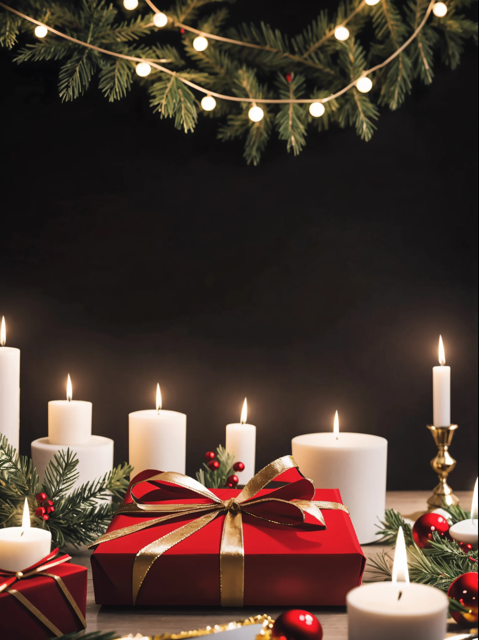 (best quality,4k,8k,highres,masterpiece:1.2),ultra-detailed,realistic,gifts,table,Christmas tree,decorations,wrapping ,bows,ribbon,presents,holiday spirit,vibrant colors,warm lighting,cozy atmosphere,toys,cards,candles,snowflakes,joyful,celebration,exquisite details,exciting surprises,shiny ornaments,sparkling tinsel,beautifully wrapped,excited children,anticipation,festive mood,magical ambiance,delightful moment,wonderful memories,family gathering,cheerful faces,Christmas magic,extravagant,abundance of presents,HDR,UHD,studio lighting,ultra-fine painting,sharp focus,physically-based rendering,professional,vivid colors,bokeh.