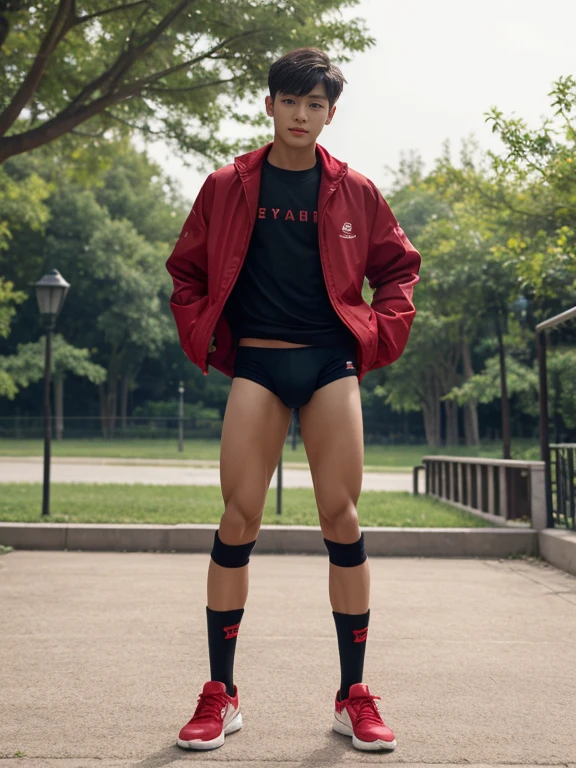 teenagers , very young , light-skin , wearing an dark red sexy underwear, tmasterpiece,k hd,the feet,Transparent sports vest,semi transparent,black long socks,The barefoot , red colour , handsome and cute , extreme cute boy , white skin , dark red underwear boxers shorts , extremely tall and cute boy ,oppa model , handsome model , full body , dark red boxers underwears short shorts , black socks , white light-skin , Chinese model , young boy , white skin , handsome and extremely cute , red boxers underwear shorts , long black socks , handsome model , at the park , jogging , model oppa , long legs , jogging , running , high knee black socks ,black long socks , stand up , extremely tall , extremely high , red underwears , red sports underwear , long black socks , clean and white legs , Chinese model , extremely long legs , looking at the camera , clean and white thigh , heavy bulge , kid face , b , wearing red underwears boxers , light and white skin , Chinese model , strike a pose , sexy pose , flexing pose , show off his handsome pose
