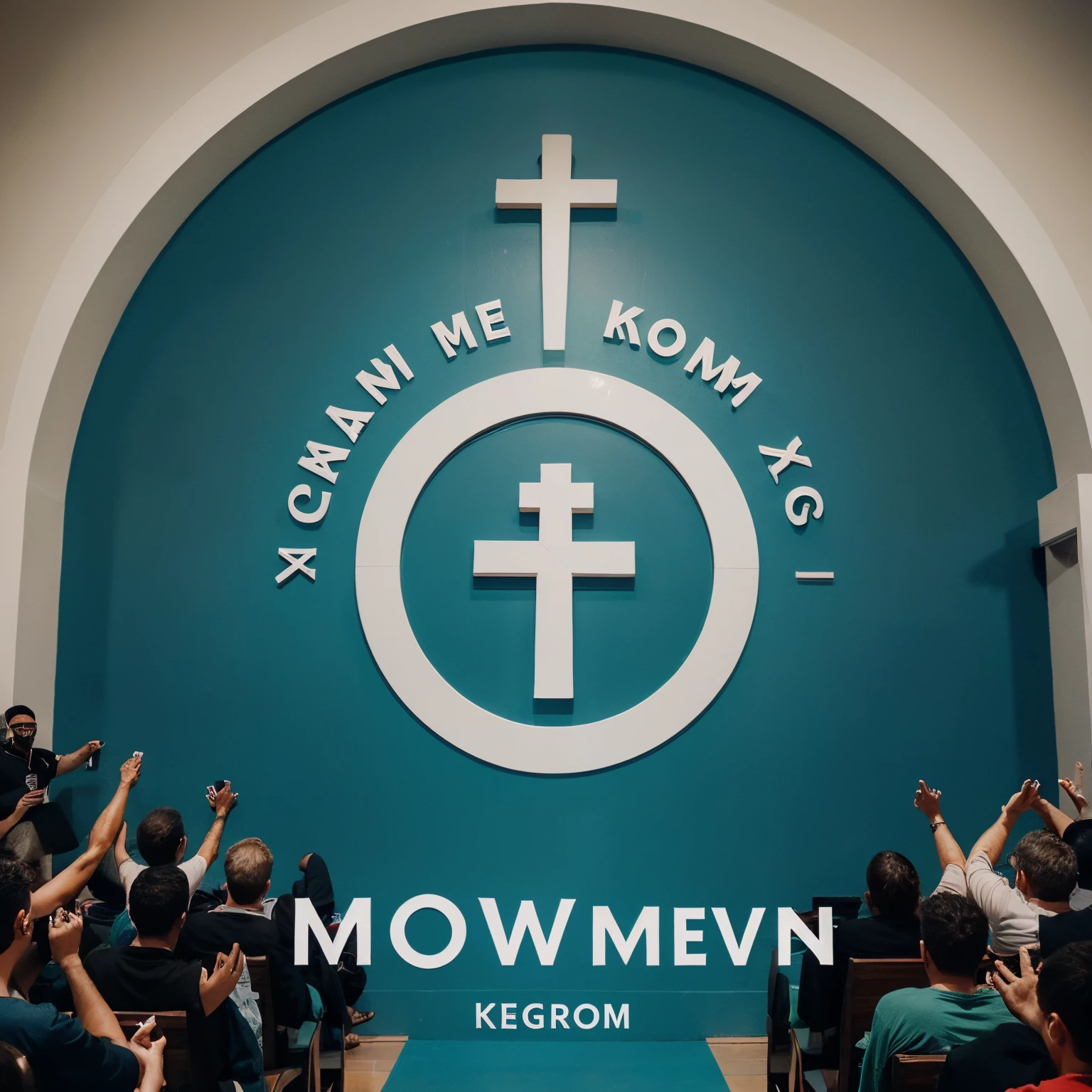 Crie uma capa para Instagram de igreja com o nome kingdom movement church