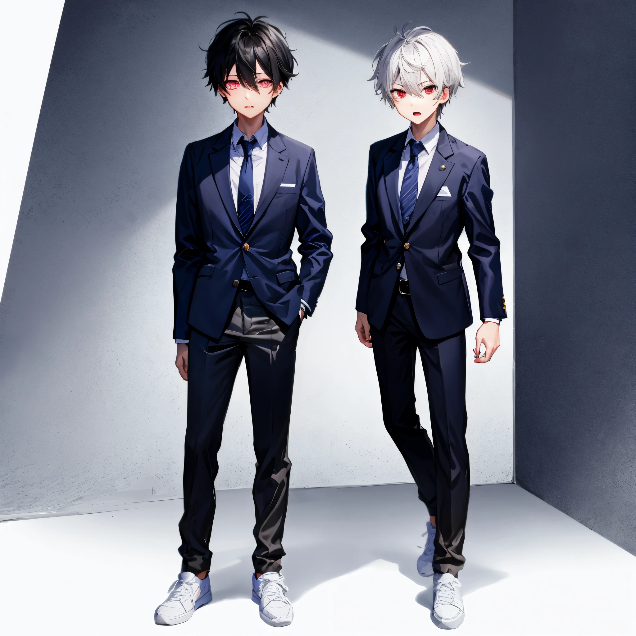 red eyes、glares、shout out、attack