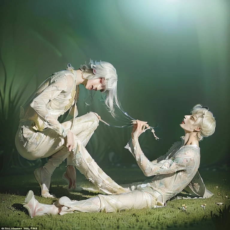 (masterpiece, best quality, dreamlike, hyperrealistic, 4k, 1boy:1.35), (Prince Narcissus is a beautiful royal translucent albino lithe slender androgynous male parasitic flower, Prince of Flowers, narcissistic vain squeamish haughty overflown with scorn and disdain matching his exceptional beauty, his beautiful eyes are enthralling, his smell is exotic and enthralling permeated with hallucinogens and pheromones, his testicles are tender delicate and easy to pluck like ripe fruits, anyone can castrate him, he is such a fragile beauty:1.65)