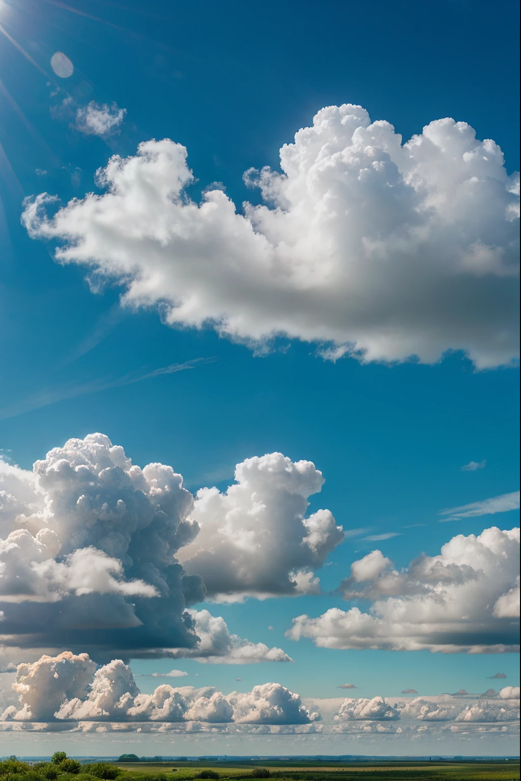 springtime,clouds, lumpy clouds, background, outdoors, nature, daytime, landscape, sky blue sunlight