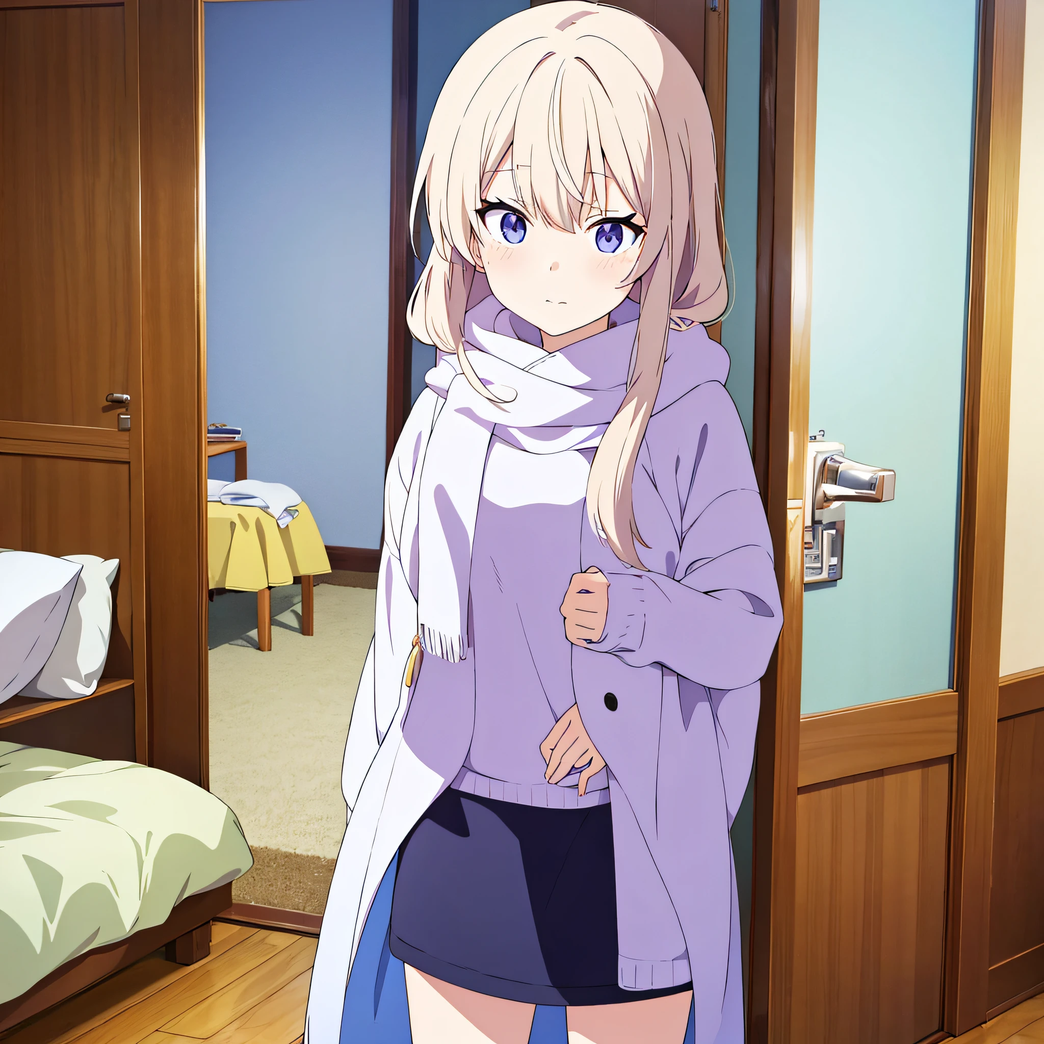 inside in room,Anime style,Winters,Background with