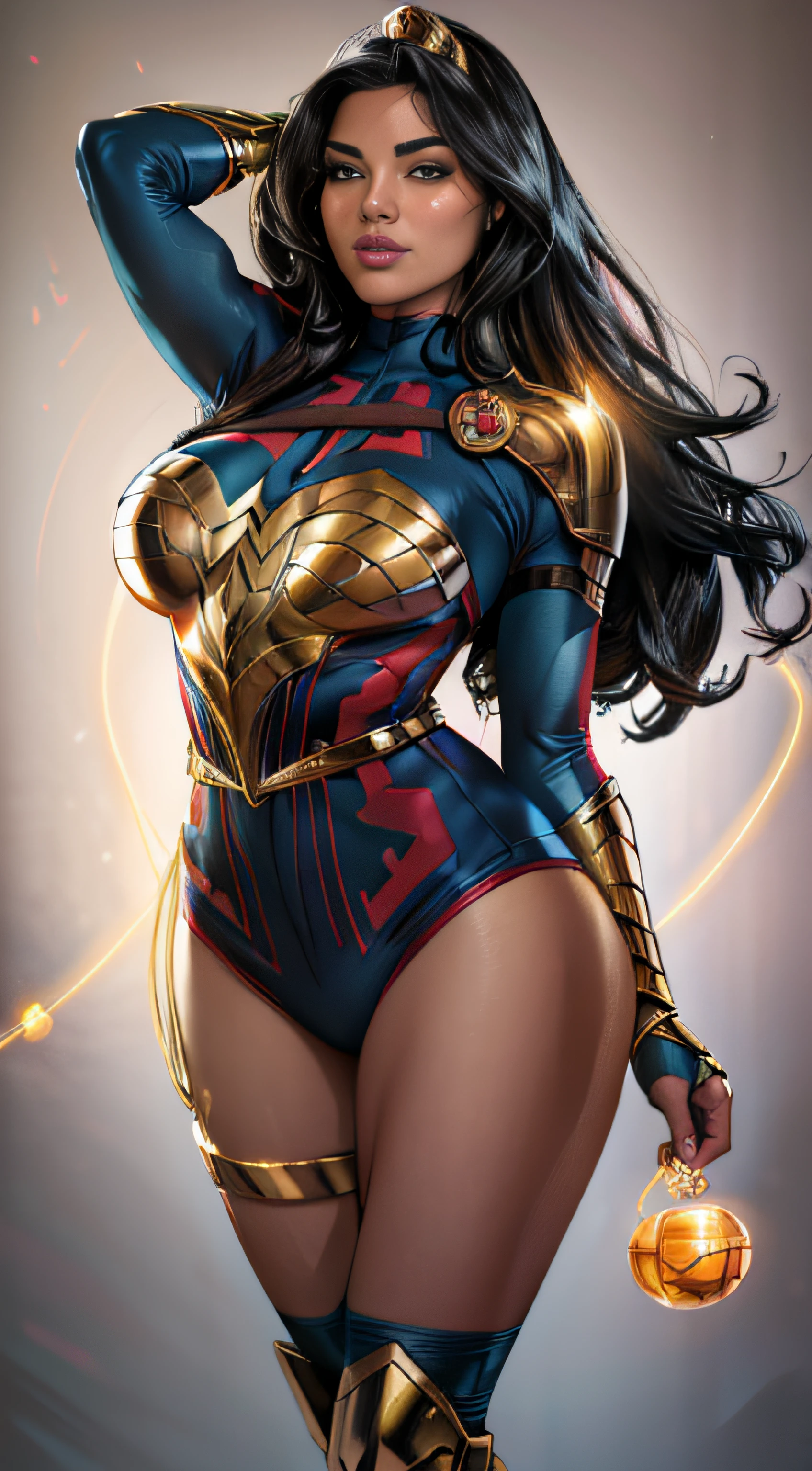 ( Masterpiece, 4k resolution, ultra-realistic, very detailed) beautiful sexy  donna Troy ,beautiful detailed eyes,beautiful detailed lips,extremely detailed face,long eyelashes, sexy,soft lighting,subtle background,professional photography,vivid colors full body , kidnapped by a fan, blushing face () full body (seductive) (ready for ) (biting her liplue eyes) (Donna Troy) Amazon (wonder girl) (black and silver outfit) (silver bracelets)
 (DC comics) portrait photography by artgerm, in the style of realism, glistening skin, , natural lighting, Defined full lips. Muscular fitness feminine body full body (Dakimakura) (on bed)