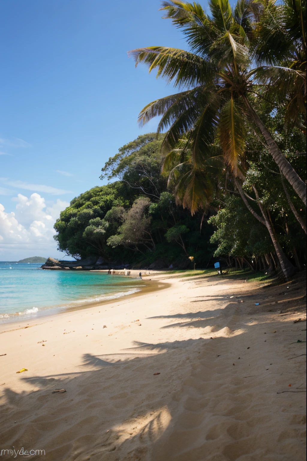 Blue Sky,plein air,South pacific