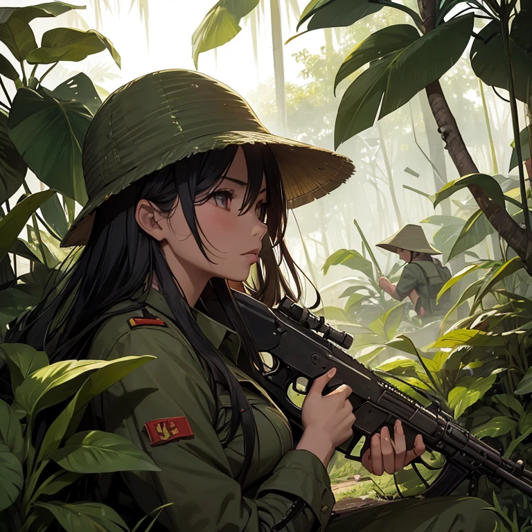 Saigon revolt,Vietcong,Lurk in the jungle,revolution ,vietnam,red guerrillas,National liberation,Vietminh