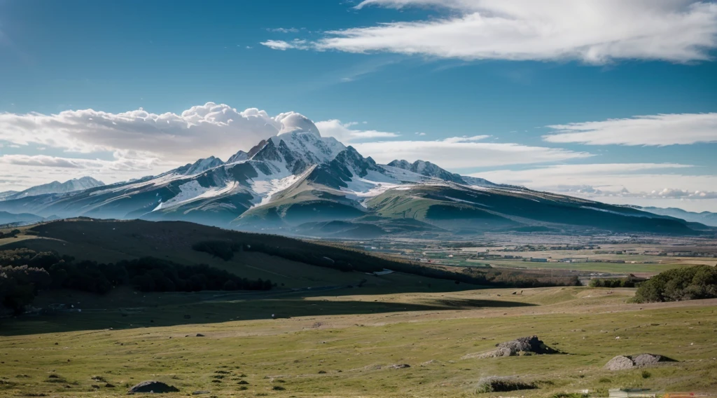 (best quality,4k,8k,highres,masterpiece:1.2),ultra-detailed,(realistic,photorealistic,photo-realistic:1.37), HDR, UHD, studio lighting, extreme detail description, professional, vivid colors, bokeh, anime style, mountain view, sky, cloud, HD