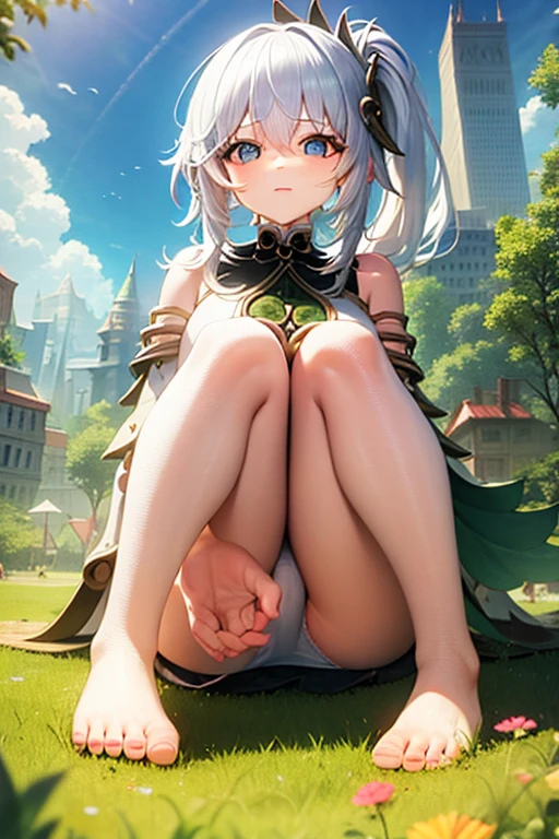Barefoot giantess mini city
