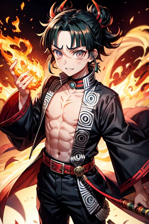 Demon Slayer: Kimetsu no Yaiba: Stone and Fire Pillar Boy