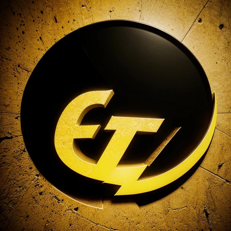 Yellow and black logo for a group and the group name is NukeGaming