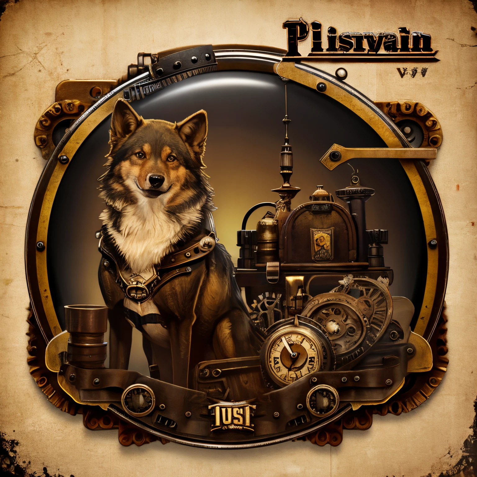 steampunk wolf
