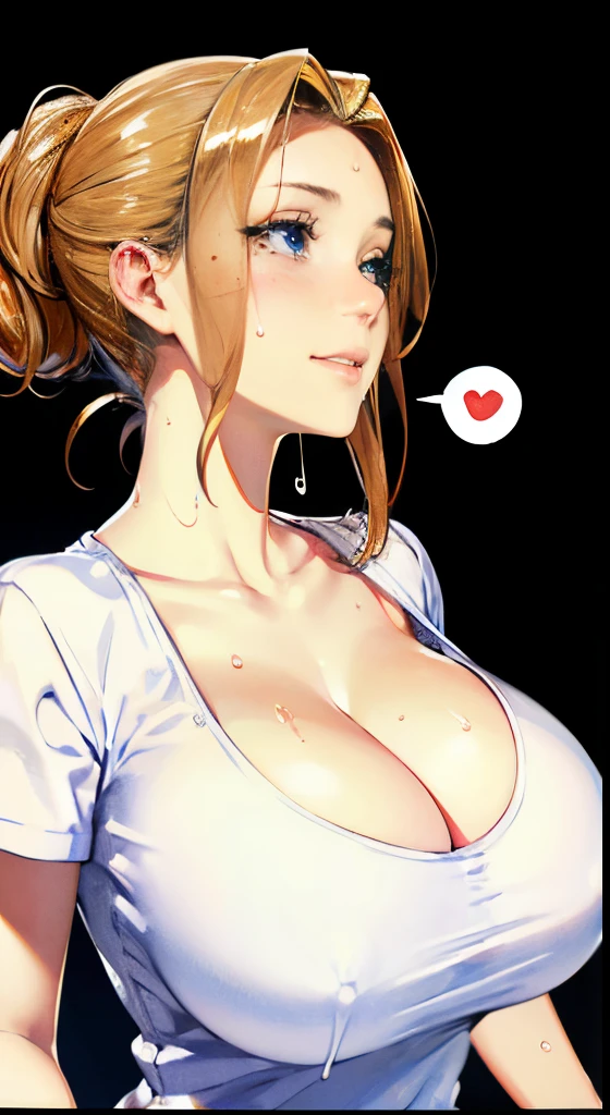 (8K, 超A high resolution, masterpiece of best quality, professional-grade detailed wallpaper, Ultimate very detailed everything, anime image, Game CG), Perfect human body、A detailed face、A detailed eye、 (inely detailed beautiful eyes, heart shape eyes, large boob,  cleavage, Gigantic , Very perfect anatomy body parts, Very perfect , White skin), (Spoken Heart)、(((Mole under the eyes、Sweat、Oil,gleaming skin、realistic skin textures、Detailed beautiful skin、Shiny skin、shiny white skin))),
Break Girl, (:1.3),  Ultra detailed eyes, Beautiful lips:0.8),  Full body diagram、reflecting light、bokeh shading background、randome pose、Smiling sadly while tipping a beer jack in a lively pub、Red face、Drunk、POV、white  shirt、OL Clothes、officeworker、Female Boss、