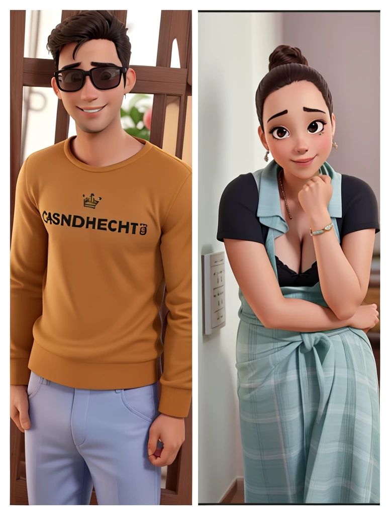 casal num bar se divertindo bebendo