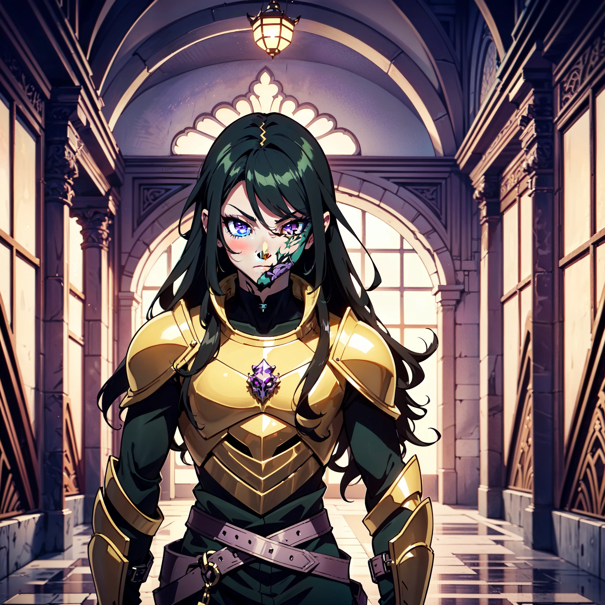 128K Ultra High Definition,
128K Ultra High Quality,
128K Ultra High Resolution,
Best Definition,
Best Quality,
Best Resolution,
Perfectly Detailed,
Perfectly Designed,
Extremely Detailed,
Extremely Designed,
Hyper Detailed,
Hyper Definition,
Hyper Quality,
Hyper Resolution,
Masterpiece,
(((Anime))),
Body Shot,
(((Boy))),
Handsome,
Muscular Body,
(((Black Long Hair))),
(((Purple Eyes))),
(((Hyper Detailed & Perfectly Designed With Ultra High Quality Green Warlord Armor))),
(((Inside Of Medieval Royal Palace Background Scenery))),
