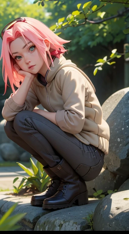 (((8K))、(( Raw photography)))、(((naked))、sakura haruno, sakura naked, (Highly detailed, very smooth and beautiful 8k wallpaper)、(masterpiece)、(best quality: 1.0)、(超High resolution : 1.0), beautiful lighting, Perfect Lightning, realistic shadows, [high resolution], Detailed skin, very detailed