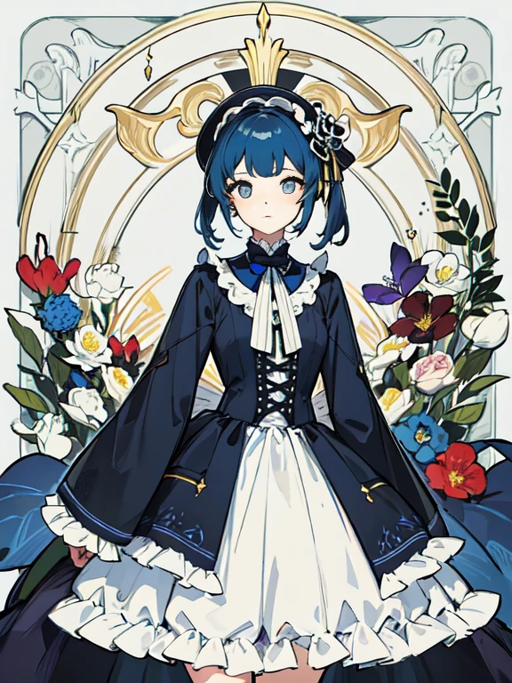 「An aristocratic family standing against a dim background、little girl from fairy tales。her body is petite and strange,、Each muscle and skeleton is delicately drawn...」The figure is、Accurate reproduction based on human anatomy、Her innocence and nobility are a perfect blend.。
Her outfit is、Works that capture the essence of Gothic Lolita fashion.。Gorgeous dark blue velvet and white silk combination、Luxurious lace and ribbons are embellished in the details。Everything is real to the five senses of the viewer...。(((elegant luster)))
her expression is pure and pure、that clear skin, Fine wrinkles and hair are noticeable.、In those pearly eyes、It's as clear and calm as a deep lake..。Beautiful like a handprint、The tip is a work of art。
Her presence is、There is a charm that everyone there can enjoy.'keep an eye on them.。These are all、Shot with top-of-the-line cameras.、By increasing the sense of presence and realism、involve everyone。
Depicted here is、The most beautiful girl in human history、It is a symbol of staying strong in another world...。Its appearance exceeds the limits of humans.、Its beauty and individuality、Detailed anatomical depiction of the figure that will remain in this work forever.、Fabric texture、A composition in which her charm comes to the fore、This work is a fusion of those、A masterpiece that will captivate everyone。」